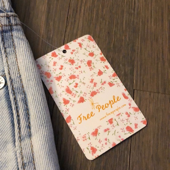 Free People NWT Jean skirt🔥🔥🔥🔥😍😍 - Picture 8 of 12